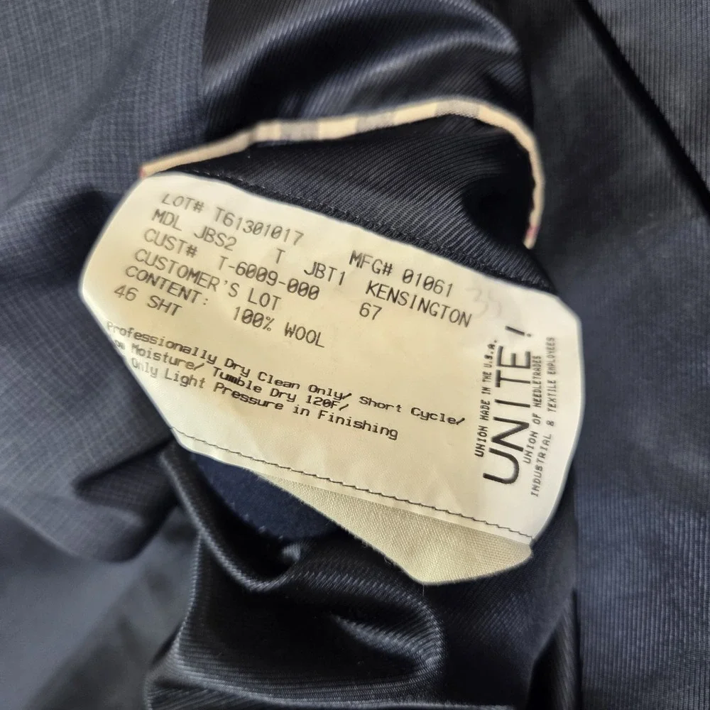 Burberry London Kensington Wool Mens Blazer Jacket Sport Coat 46 SHT See Details